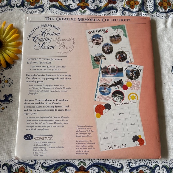 🩷 Creative Memories; VINTAGE & NWT! 3 Circle Cutting Patterns & Sizing Template! - Picture 2 of 9